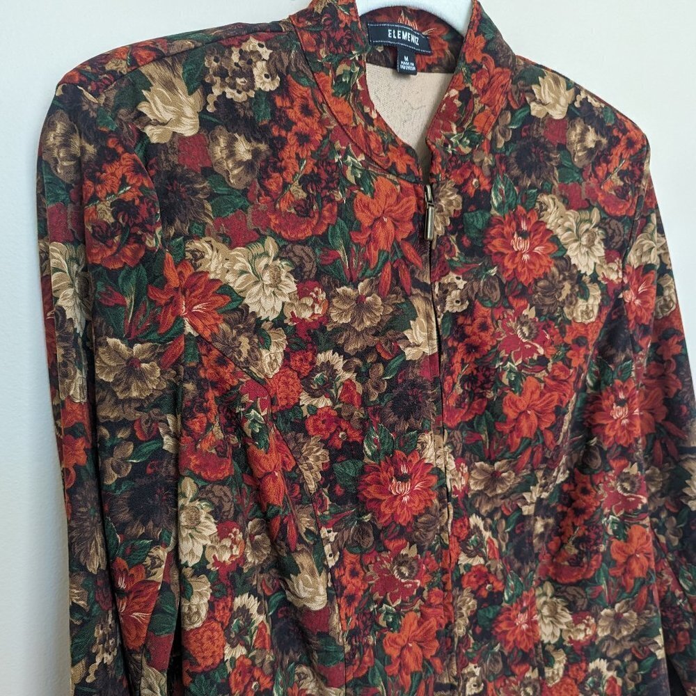 Elementz Zip Front Lightweight Jacket Shacket Fal… - image 2